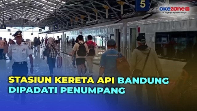 Libur Panjang Waisak, Ribuan Penumpang Padati Stasiun Kereta Api Bandung