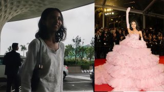 Nancy Tyagi Cannes: पहली बार Airport पर हुईं Spot, Cannes Film Festival के Look हो रहे Viral!