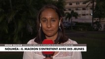 Nouméa : Emmanuel Macron s'entretient avec une vingtaine de jeunes