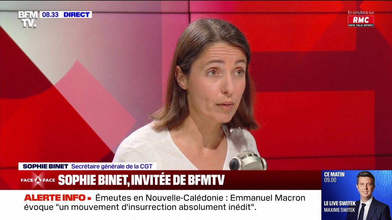 Réforme de l'assurance-chômage: "Il y a un acharnement assez incompréhensible", indique Sophie Binet, secrétaire générale de la CGT