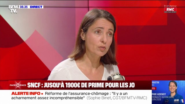On ne décide pas tout seul : Sophie Binet (CGT) revient sur les primes pour les JO à la SNCF