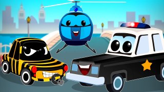 Police Car Song + More Car Rhymes & Vehicle Videos for Kids
