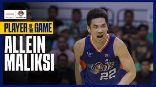 PBA Player of the Game Highlights: Allein Maliksi fuel's Meralco's strong start for 2-1 lead vs. Ginebra