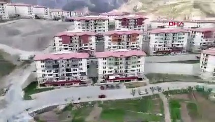 7'nci kez taşınan ilçe yeşile büründü; nakil ağaçlar meyve verdi