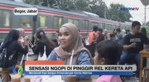 Sensasi Ngopi Unik di Pinggir Rel Kereta Api