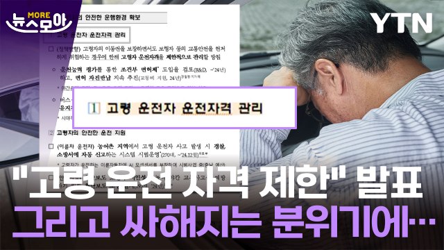 [뉴스모아] 빈번한 운전 사고… 고령자 제한 발표했다 발 뺀 이유 / YTN