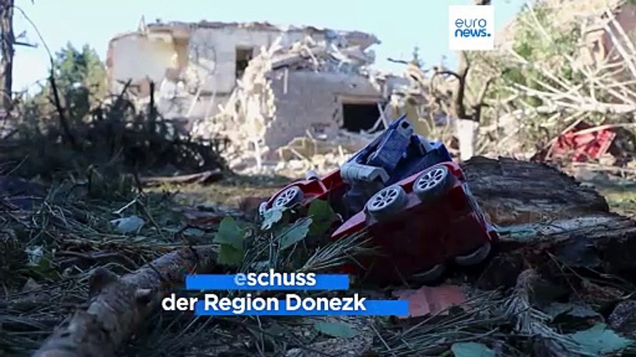 Zehnjähriger Junge aus Trümmern befreit - Russland beschießt Donezk