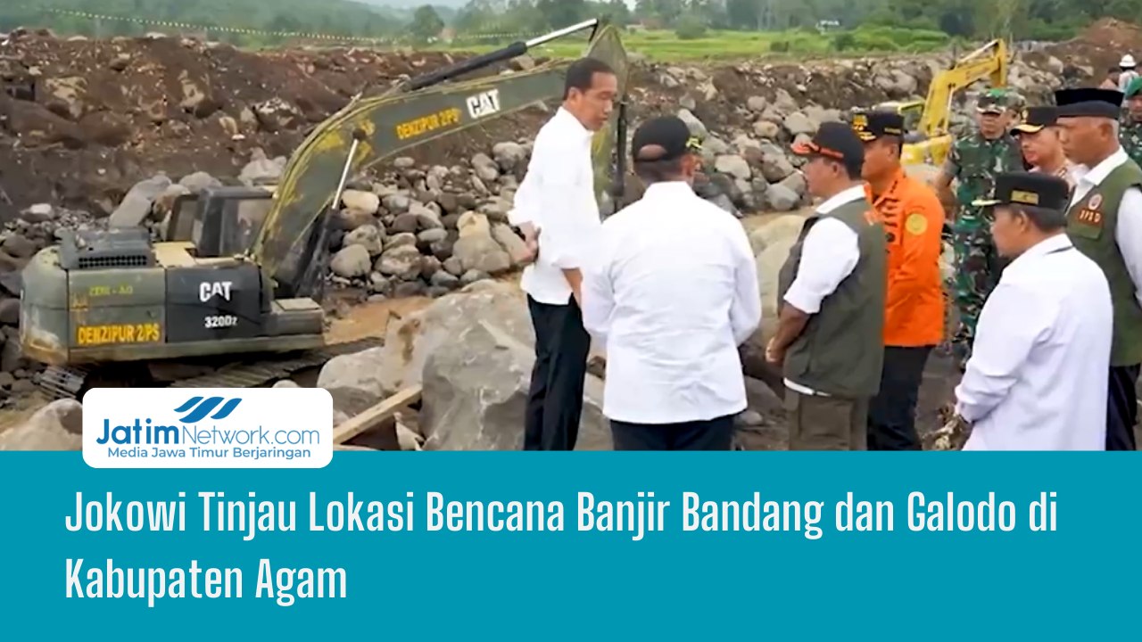 Jokowi Tinjau Lokasi Bencana Banjir Bandang dan Galodo di Kabupaten Agam