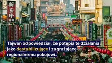 Napięcie wokół Tajwanu. Chiny rozpoczęły manewry