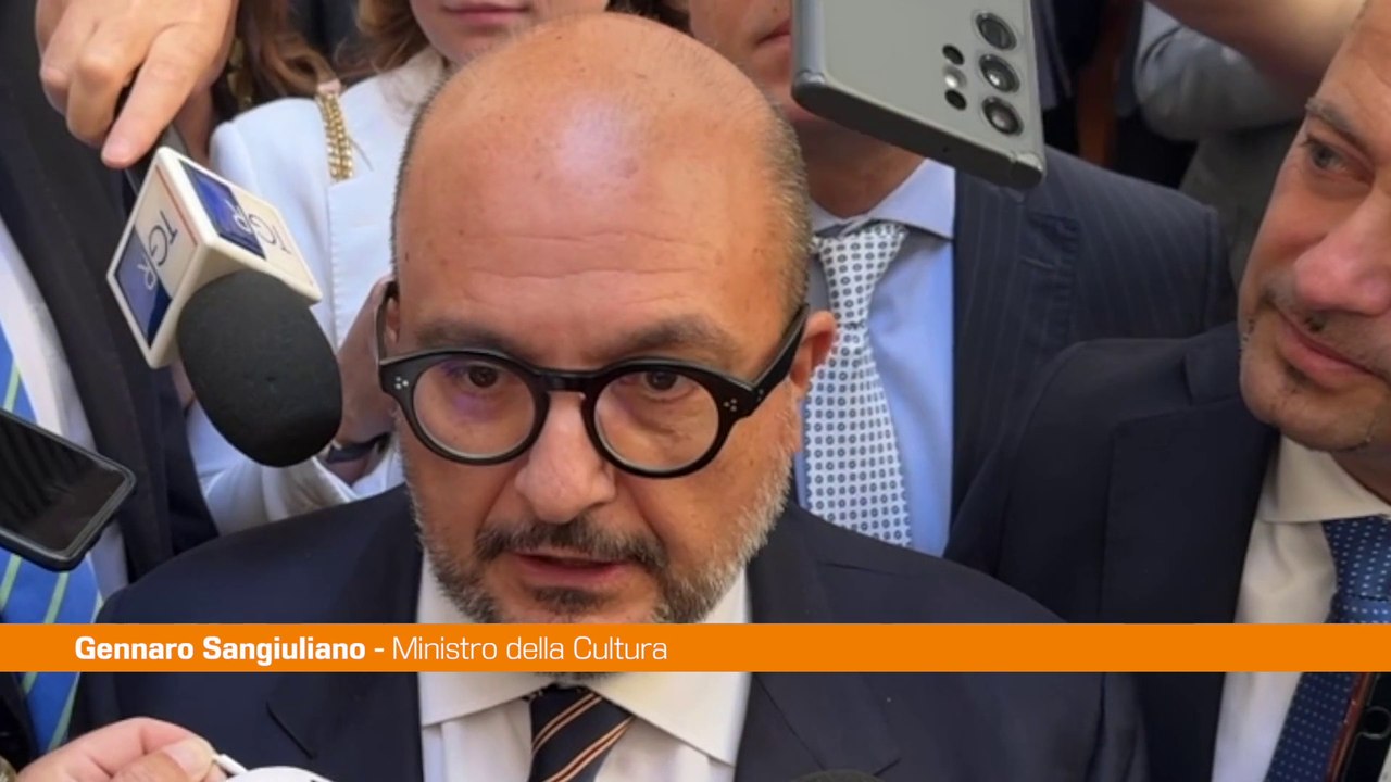 Sangiuliano "La cultura è fondamentale per distinguere bene dal male"