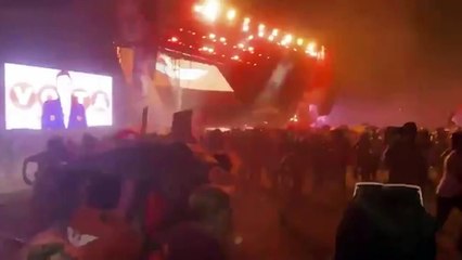 Nueve muertos por el desplome de un escenario durante un mitin en México