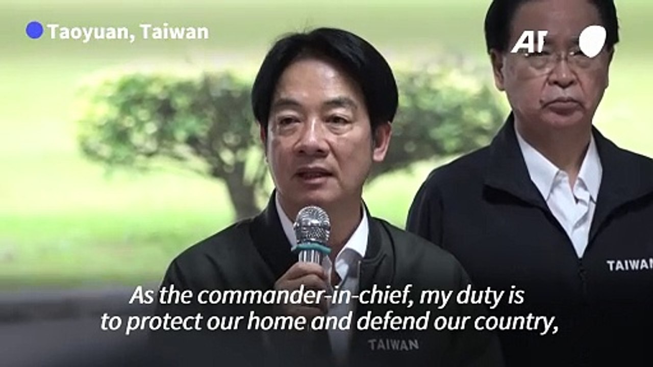 Taiwan will 'defend values of freedom and democracy': President Lai