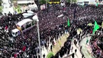 حشود في وداع رئيسي في شرق إيران