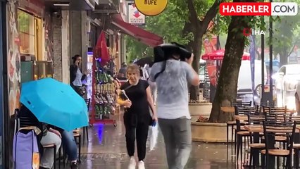 Kocaeli'yi dolu ve sağanak vurdu, o anları böyle kaydetti: 'Çok felaket'