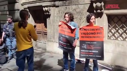 Ultima generazione, blitz all'esterno del Ministero del Lavoro a Roma