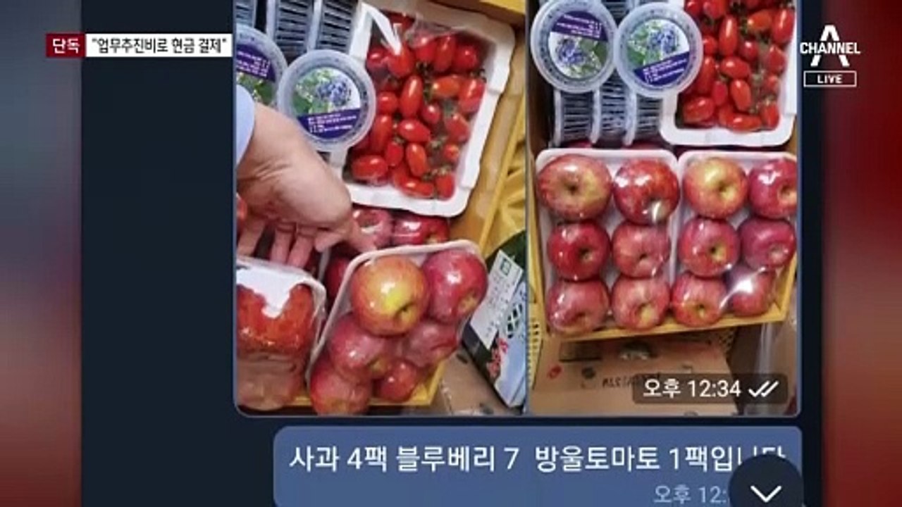 [단독]“업무추진비로 과일값 현금 지급…이재명 결재”