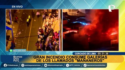 Video herunterladen: ¡Emergencia en el Cercado de Lima!: Incendio consume varias galerías cerca de Mesa Redonda