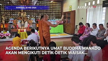 Momen Umat Buddha Manado Puja Bakti Waisak 2024 di Vihara Dhammadipa