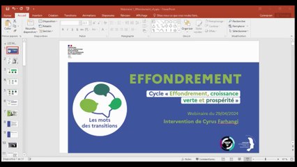 Les mots des transitions | Webinaire 1 : Effondrement (Cycle : "Effondrement, croissance verte et prospérité")