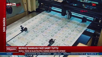 Merkez Bankası faizi sabit tuttu