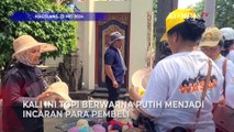 Senyum Pedagang Topi, saat Kirab Menuju Detik-detik Waisak 2024 di Borobudur