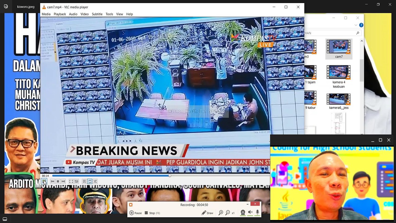 HAKIM KISWORO DLM PUSARAN GURITA REKAYASA VIDEO CCTV TITO KARNAVIAN DAN KRISHNA MURTI #kopisianida