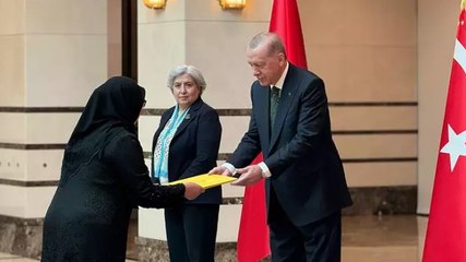 Cumhurbaşkanı Erdoğan, güven mektubu takdim törenine katıldı