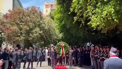 Strage di Capaci, l'omaggio di Piantedosi e Pisani alle vittime