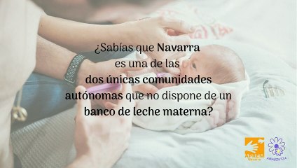 Piden un banco de leche materna donada en Navarra