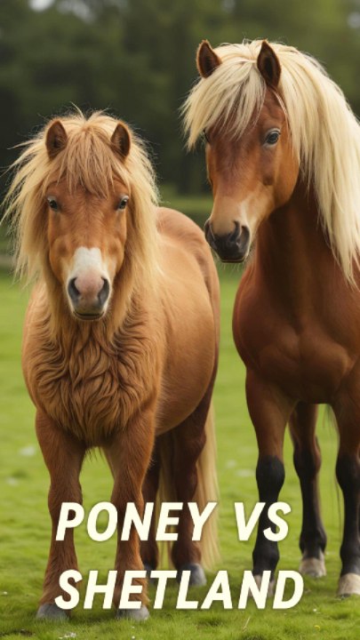 différence entre le poney et le shetland