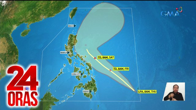 LPA sa loob ng PAR, posibleng maging ganap na bagyo bukas; tatawaging Bagyong Aghon | 24 Oras