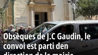 Obsèques de J.C Gaudin : le convoi est parti de Mazargues en direction de la mairie
