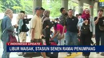 Libur Panjang Hari Raya Waisak, Stasiun Senen Terpantau Ramai Penumpang