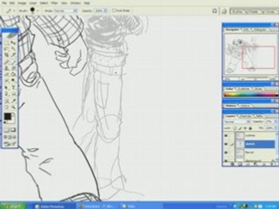 Comic Book Drawing - The Scourge Villains (Thug 2)