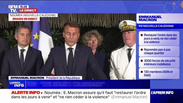 Prêt à taux zéro, fonds de solidarité, reconstruction des bâtiments publics: Emmanuel Macron annonce une aide d'urgence après les dégâts colossaux en Nouvelle-Calédonie