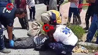 Konya'da motosiklet kazası 1 yaralı