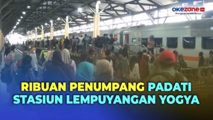 Ribuan Penumpang Padati Stasiun Lempuyangan Yogya saat Libur Panjang Waisak