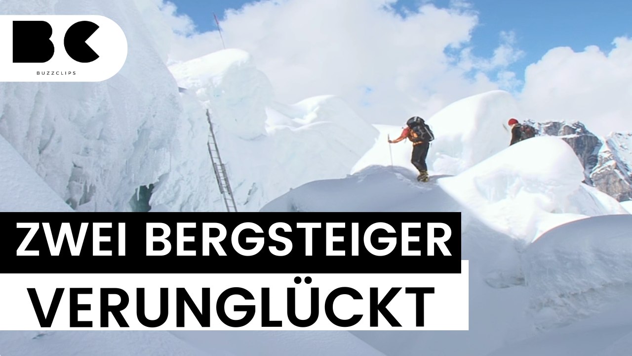 Mount everest: zwei bergesteiger in klippe gestürzt
