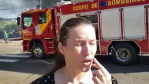 Testemunha fala sobre desespero diante de incêndio no Parque São Paulo