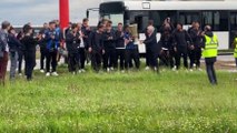 Atalanta, l'arrivo della squadra a Orio con la Coppa dell'Europa League