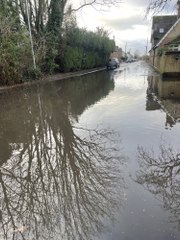 Flash Flooding in Market Square and Northall Road Eaton Bray