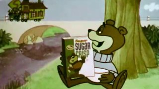 1970s Super Sugar Crisp cereal TV commercial - BLOB stealing Granny's house