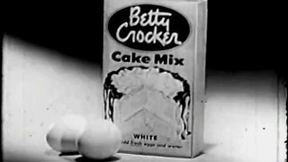 1961 Betty Crocker cake TV commercial