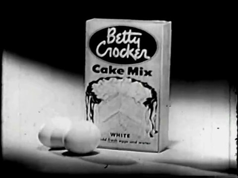 1961 Betty Crocker cake TV commercial