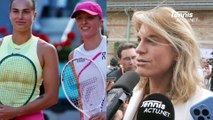 Tennis - Roland-Garros 2024 - Amélie Mauresmo et le tableau Dames : 