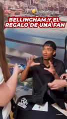 Bellingham reconoce a una fan que le regaló un cuadro que tiene en su casa