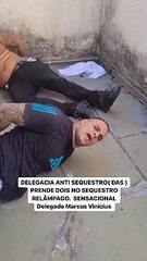 Vídeo mostra reação de gêmeos sequestradores após prisão