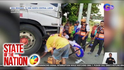 Rider, nabalian ng paa matapos mabundol ng 10-wheeler | SONA