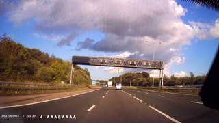 Speeding driver smashes into back of lorry before flipping over