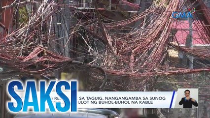 Ilang residente sa Taguig, nangangamba sa sunog na posibleng idulot ng buhol-buhol na kable | Saksi